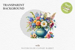 Spring Flowers Vase Daisies Pansies Lilies Snapdragon Roses PNG Scrapbooking Art Watercolor Transparent wedding invitation shirt designs romantic digital bloom  watercolor floral Snapdragon, flowers Lilies, white pink peonies, spring Daisies, wedding invi