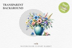 Spring Flowers Vase Daisies Pansies Lilies Snapdragon Roses PNG Scrapbooking Art Watercolor Transparent wedding invitation shirt designs romantic digital bloom  watercolor floral Snapdragon, flowers Lilies, white pink peonies, spring Daisies, wedding invi