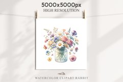 Spring Flowers Vase Daisies Pansies Lilies Snapdragon Roses PNG Scrapbooking Art Watercolor Transparent wedding invitation shirt designs romantic digital bloom  watercolor floral Snapdragon, flowers Lilies, white pink peonies, spring Daisies, wedding invi