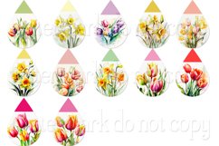 Pretty Spring Flower Sublimation Teardrop Earring Designs Product Image 2