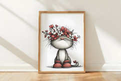 Spring Funny Cat Clipart Product Image 3