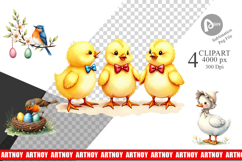 Spring Garden Birds Easter Sublimation Product Image 1