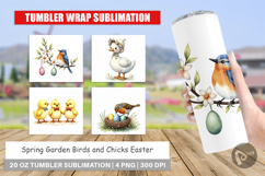 Spring Garden Birds Easter Tumbler Product Image 1