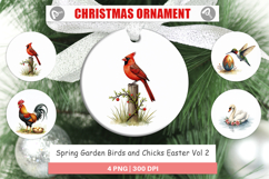 Spring Garden Birds Easter Ornament Product Image 1
