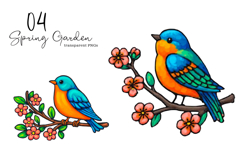 Spring Garden Clipart, Spring Garden PNG Product Image 1