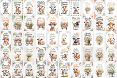 Spring Garden flag bundle | Funny cow and flowers Yard Flag Product Image 2