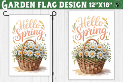Spring Garden flag | Funny cow and flowers Yard Flag Product Image 1