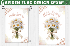 Spring Garden flag | Funny cow and flowers Yard Flag Product Image 1