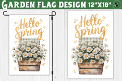 Spring Garden flag | Funny cow and flowers Yard Flag Product Image 1