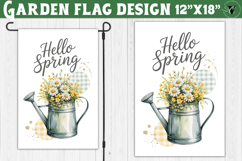 Spring Garden flag | Funny cow and flowers Yard Flag Product Image 1