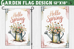 Spring Garden flag | Funny cow and flowers Yard Flag Product Image 1