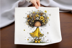 Spring Girl Clipart PNG Product Image 2