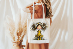 Spring Girl Clipart PNG Product Image 5