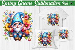 Spring Gnome Sublimation | Spring clipart Product Image 12