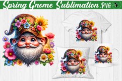 Spring Gnome Sublimation | Spring clipart Product Image 15