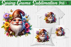 Spring Gnome Sublimation | Spring clipart Product Image 16
