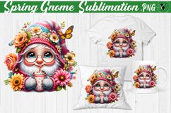Spring Gnome Sublimation | Spring clipart Product Image 4