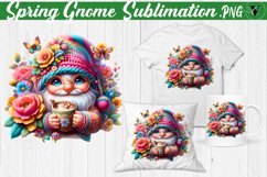 Spring Gnome Sublimation | Spring clipart Product Image 5