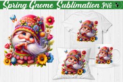 Spring Gnome Sublimation | Spring clipart Product Image 7