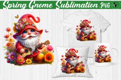 Spring Gnome Sublimation | Spring clipart Product Image 8