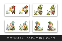 Spring Gnome mug wrap printable sublimation design Product Image 2