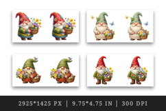 Spring Gnome mug wrap printable sublimation design Product Image 2