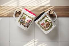 Spring Gnome mug wrap printable sublimation design Product Image 3