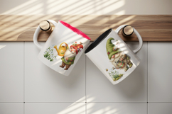 Spring Gnome mug wrap printable sublimation design Product Image 3