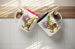 Spring Gnome mug wrap printable sublimation design Product Image 3