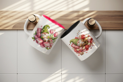 Spring Gnome mug wrap printable sublimation design Product Image 3