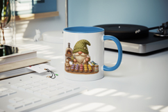 Spring Gnome mug wrap printable sublimation design Product Image 5