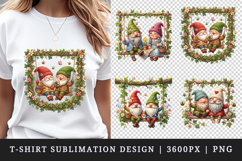 Spring Gnome t-shirt printable sublimation design png Product Image 1