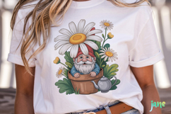 Spring Gnomes Watercolor Clipart Product Image 4