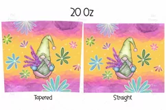 Tumbler Sublimation Gnome Bundle, Spring Gnome PNG, Gnome Bundle PNG, Gnome Tumbler, Tumbler 20 oz