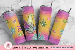 Tumbler Sublimation Gnome Bundle, Spring Gnome PNG, Gnome Bundle PNG, Gnome Tumbler, Tumbler 20 oz