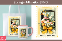 Hello Blooms Spring Goose sublimation Spring sublimation Product Image 1