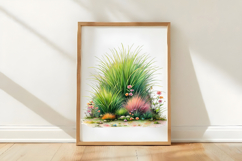 Watercolor Spring Green Grass Clipart Product Image 2