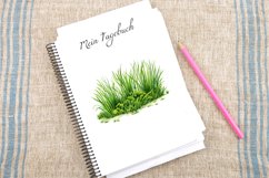 Watercolor Spring Green Grass Clipart Bundle Product Image 3