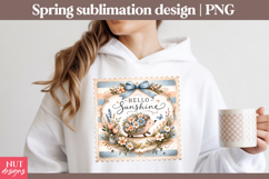 Hello Sunshine Hedgehog sublimation Spring sublimation Product Image 3