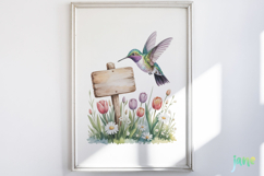 Spring Hummingbird Clipart Product Image 5