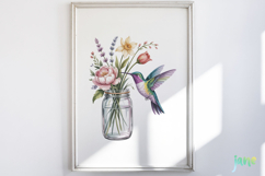 Spring Hummingbird Clipart Product Image 6