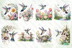 Spring Hummingbird Clipart Product Image 7