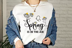 Spring Is In The Air SVG | Daisy Flowers SVG | Spring Print Product Image 5