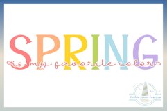 Spring Is My Favorite Color Quote Knockout Text SVG