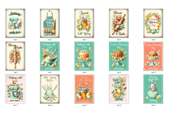 Vintage Easter Kitchen Sign Bundle, Easter Baking Print Product Image 2