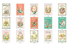 Vintage Easter Kitchen Sign Bundle, Easter Baking Print Product Image 3