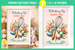 Vintage Easter Kitchen Sign Design,Easter Baking Print Product Image 1