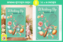 Vintage Easter Kitchen Sign Design,Easter Baking Print Product Image 1