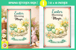 Vintage Easter Kitchen Sign Design,Easter Baking Print Product Image 1