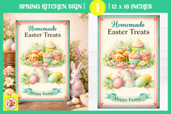 Vintage Easter Kitchen Sign Design,Easter Baking Print Product Image 1